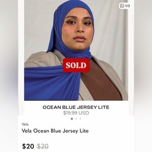 Vela Ocean Blue Jersey Lite